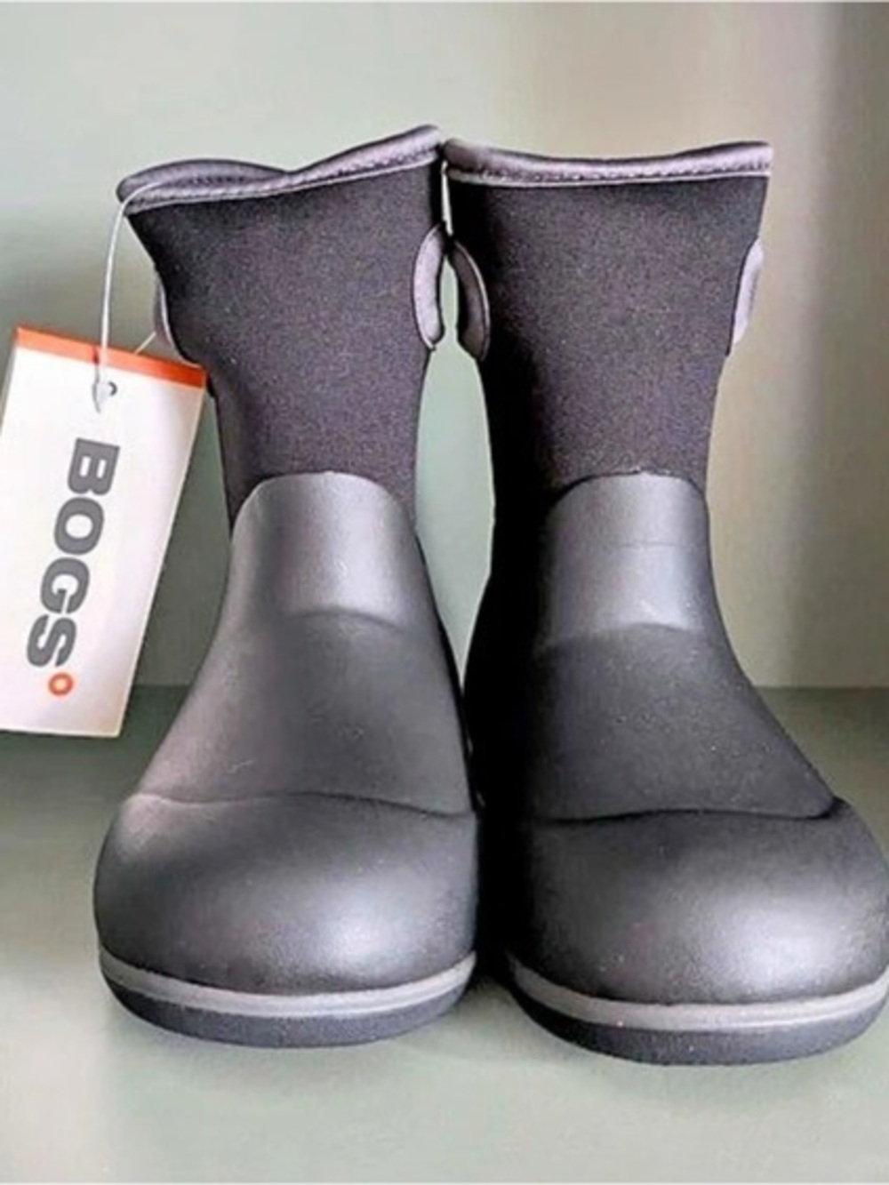 Bogs Kids Classic Solid Waterproof Rain & Snow Boots Black Size 9 NIB (72894I)